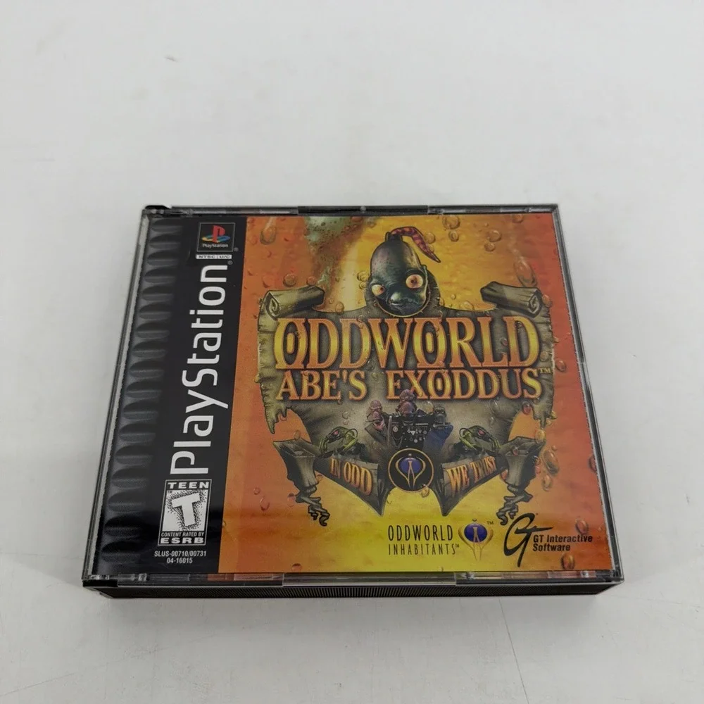 Oddworld Abe's Exoddus (Sony PlayStation 1, 1999) Black Label CIB PS1